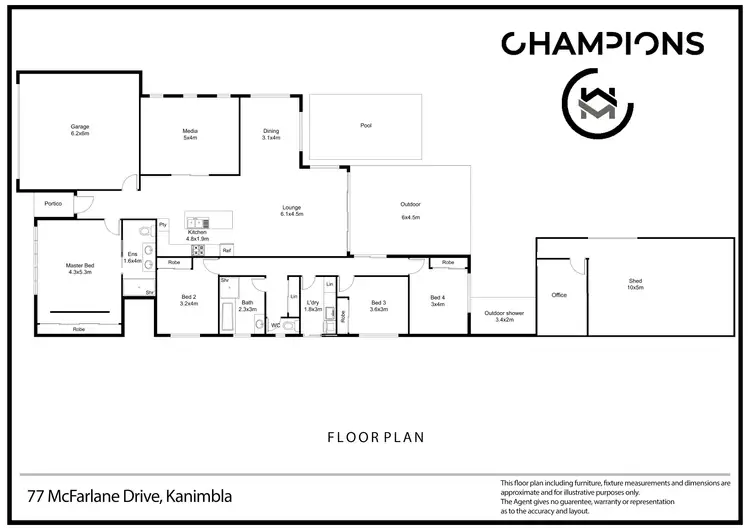 Floorplan of Homely house listing, 77 McFarlane Drive, Kanimbla QLD 4870