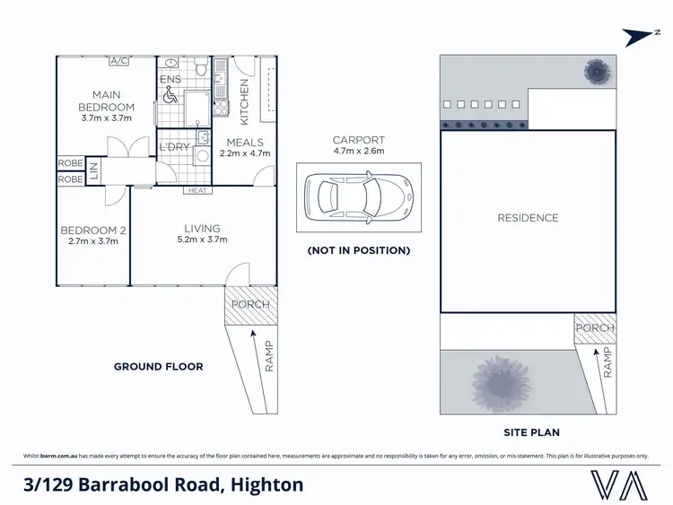 Floorplan of Homely unit listing, 3/129 Barrabool Road, Highton VIC 3216