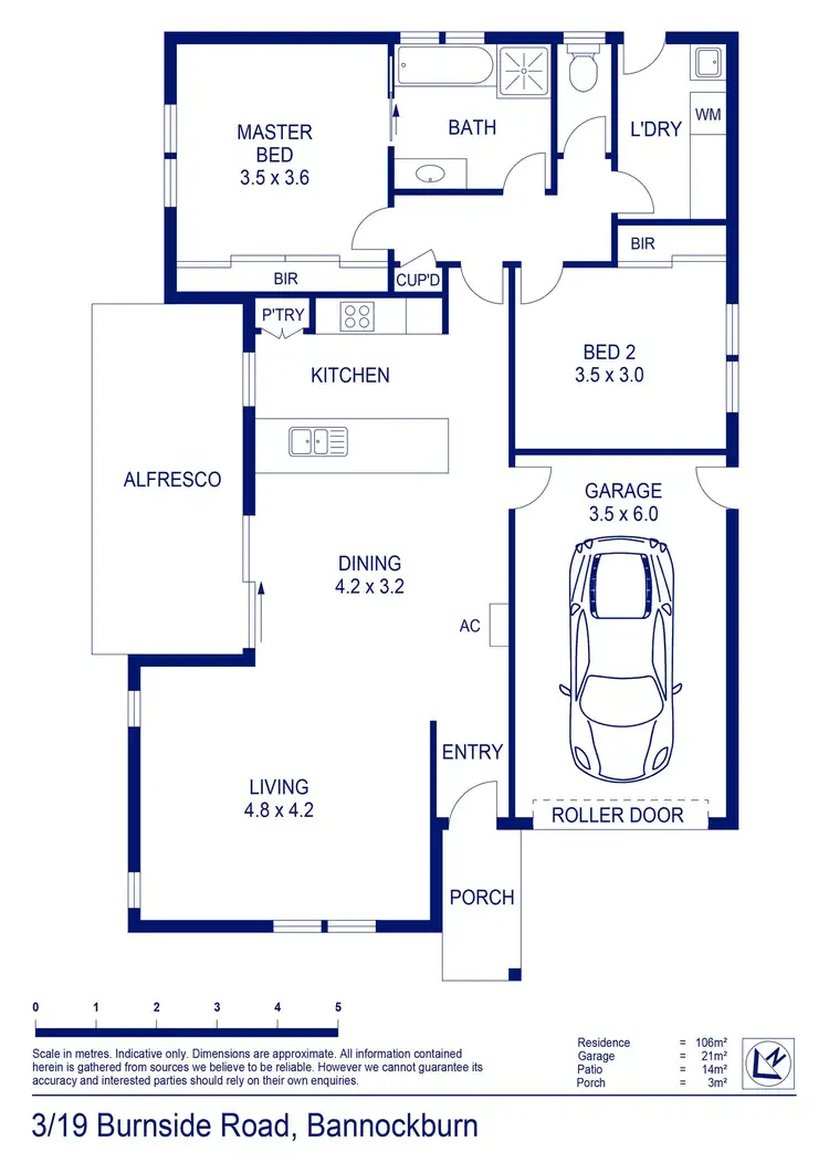 Floorplan of Homely unit listing, Unit 3/19 Burnside Road, Bannockburn VIC 3331