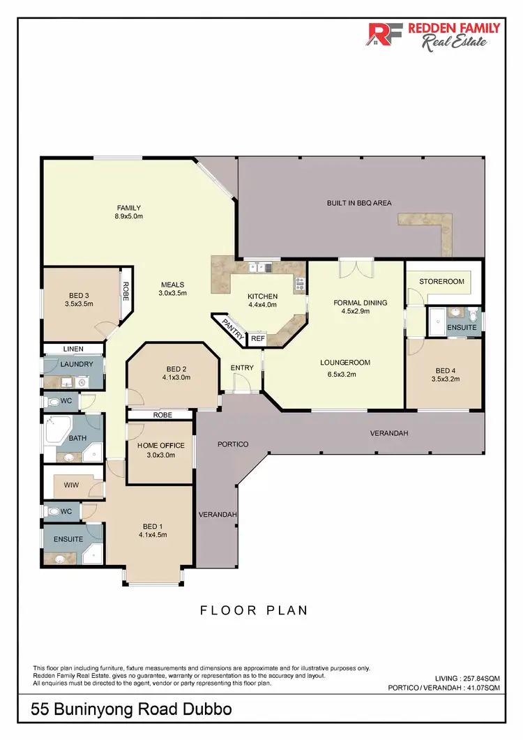 Floorplan of Homely house listing, 55 Buninyong Road, Dubbo NSW 2830