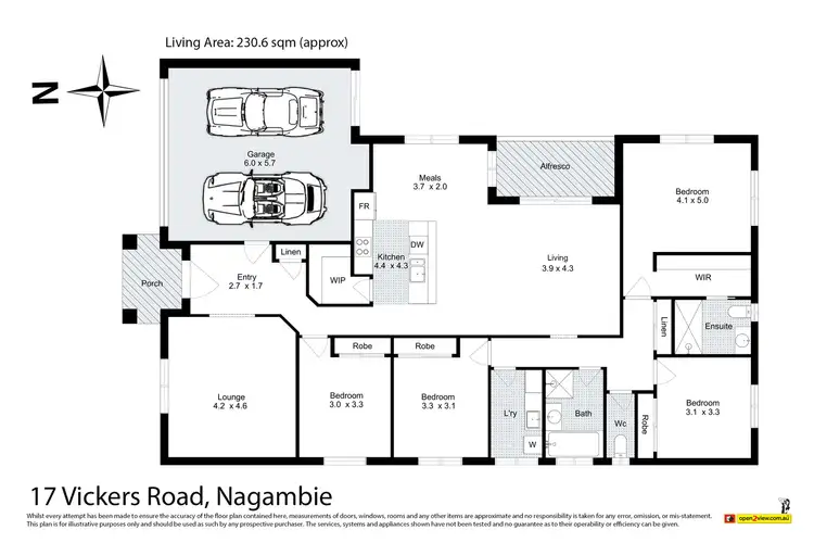 Floorplan of Homely house listing, 17 Vickers Road, Nagambie VIC 3608
