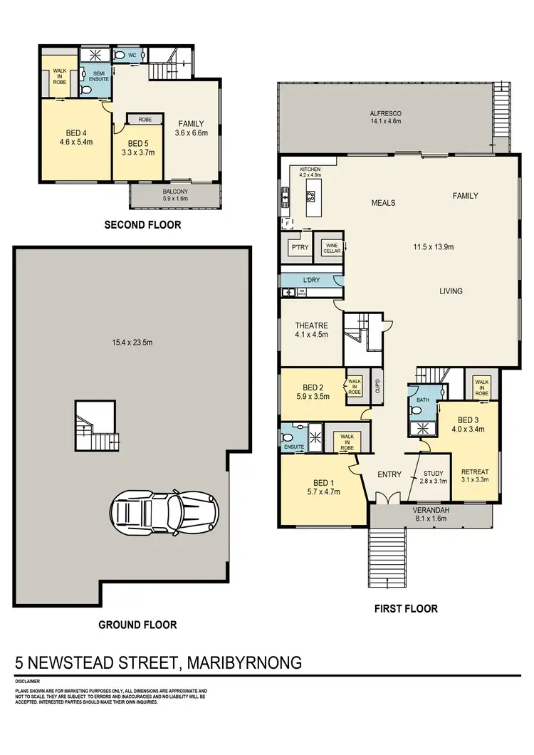 Floorplan of Homely land listing, 5 Newstead Street, Maribyrnong VIC 3032