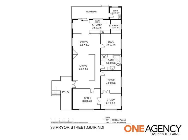 Floorplan of Homely house listing, 98 Pryor Street, Quirindi NSW 2343