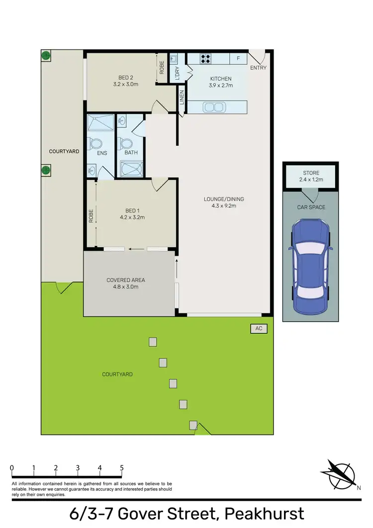 Floorplan of Homely apartment listing, 6/3-7 Gover Street, Peakhurst NSW 2210