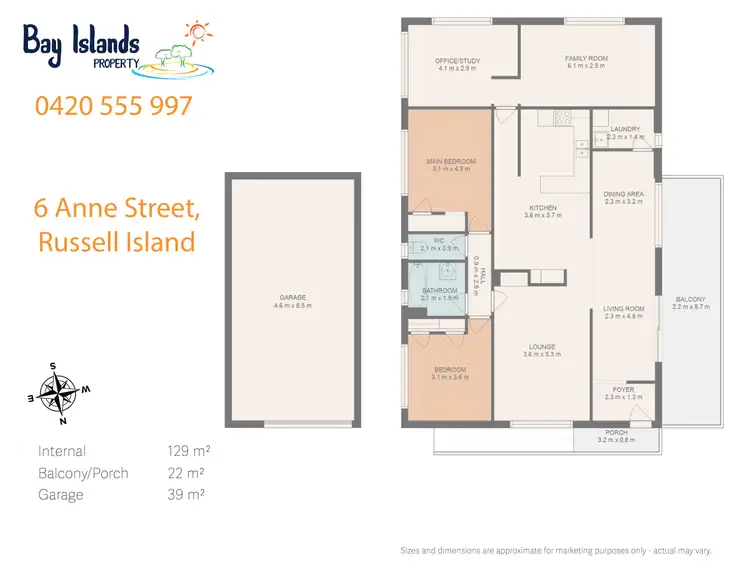 Floorplan of Homely house listing, 6 Anne Street, Russell Island QLD 4184