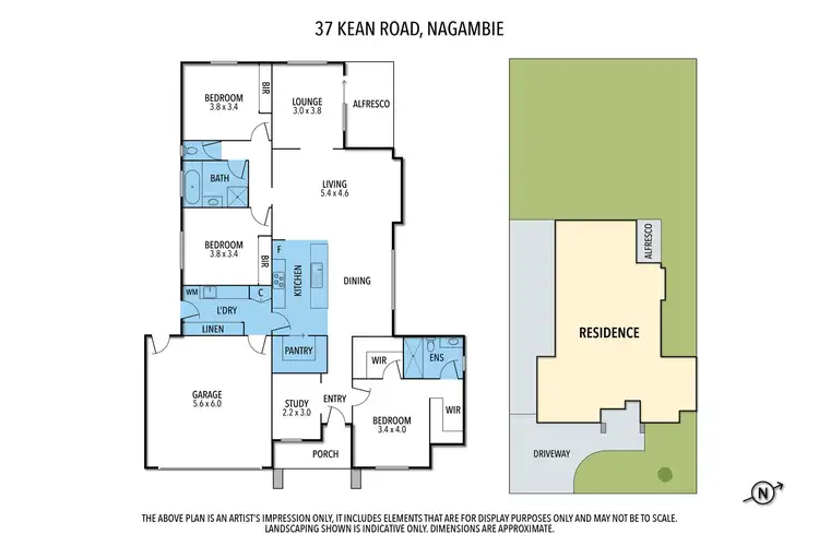 Floorplan of Homely house listing, 37 Kean Road, Nagambie VIC 3608