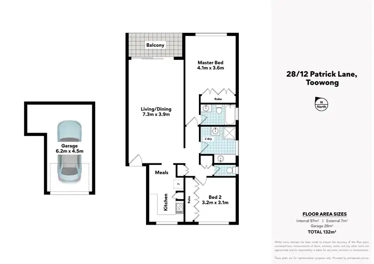 Floorplan of Homely unit listing, 28/12 Patrick Lane, Toowong QLD 4066