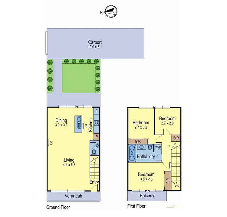 Floorplan of Homely townhouse listing, 33 Brushbox Court, Clayton VIC 3168