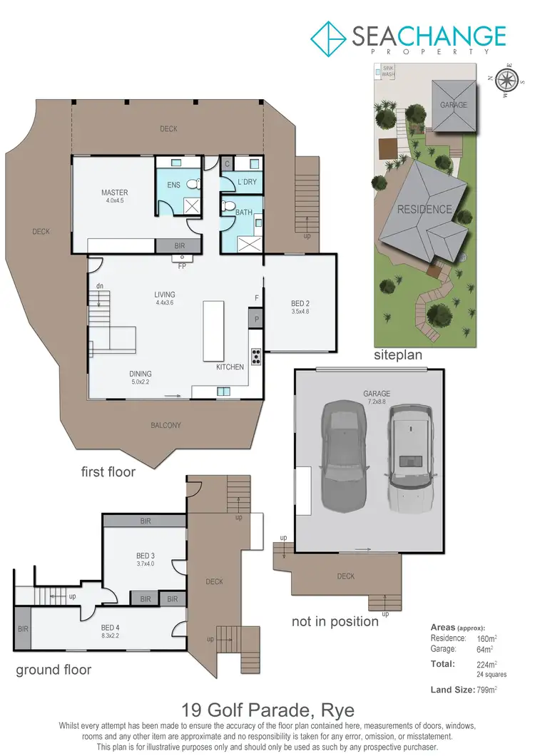Floorplan of Homely house listing, 19 Golf Parade, Rye VIC 3941
