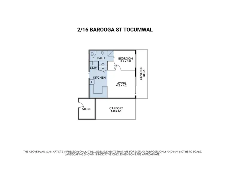 Floorplan of Homely unit listing, 2/16 Barooga Street, Tocumwal NSW 2714