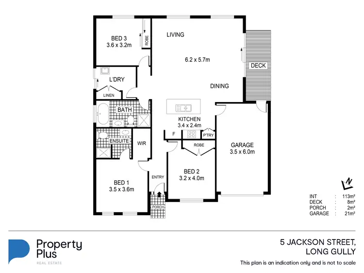 Floorplan of Homely townhouse listing, 5 Jackson Street, Long Gully VIC 3550