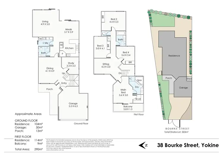 Floorplan of Homely house listing, 38 Bourke Street, Yokine WA 6060