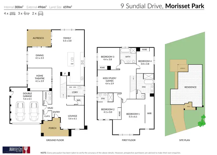 Floorplan of Homely house listing, 9 Sundial Drive, Morisset Park NSW 2264