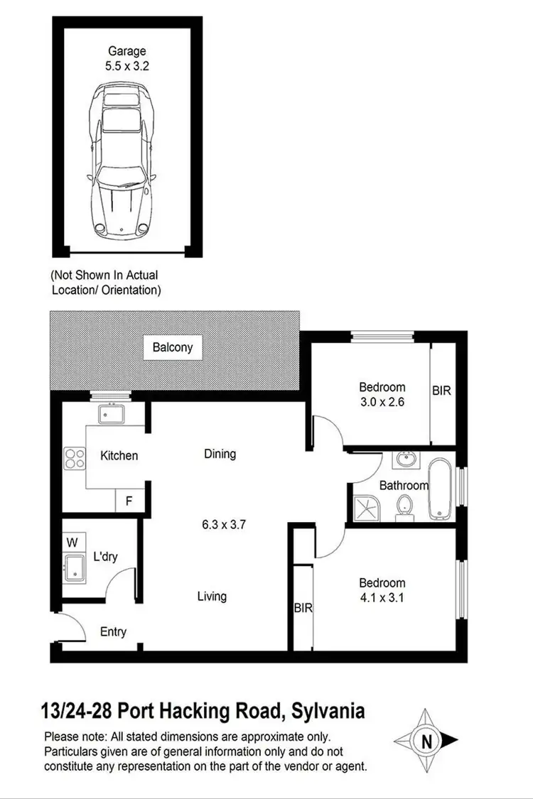 Floorplan of Homely apartment listing, 13/24-28 Port Hacking Road, Sylvania NSW 2224