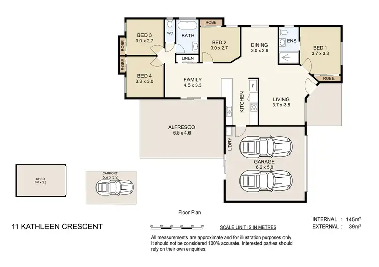 Floorplan of Homely house listing, 11 Kathleen Crescent, Beaudesert QLD 4285