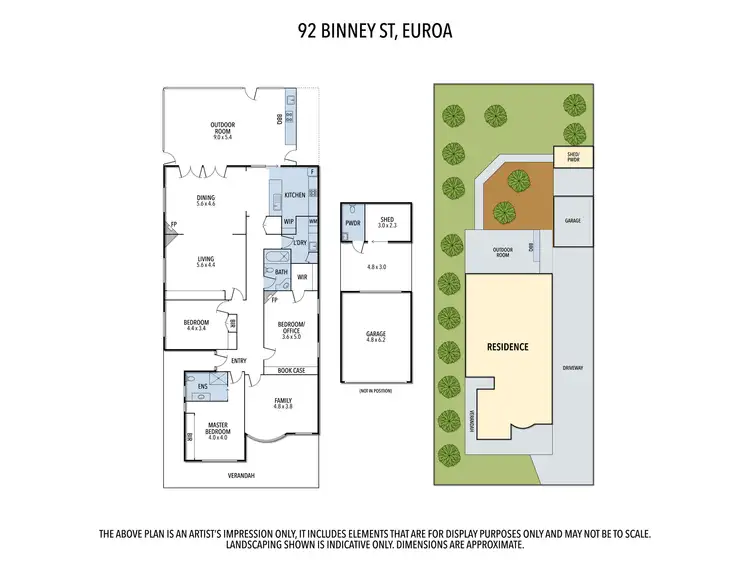 Floorplan of Homely house listing, 92 Binney Street, Euroa VIC 3666