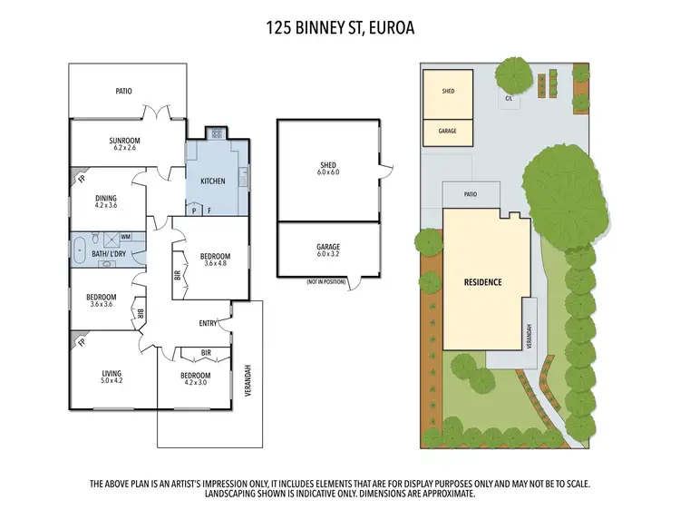 Floorplan of Homely house listing, 125 Binney Street, Euroa VIC 3666