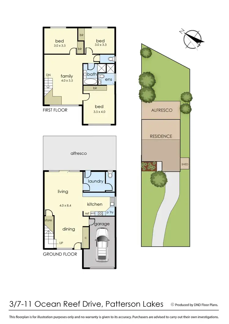 Floorplan of Homely townhouse listing, 3/7-11 Ocean Reef Drive, Patterson Lakes VIC 3197