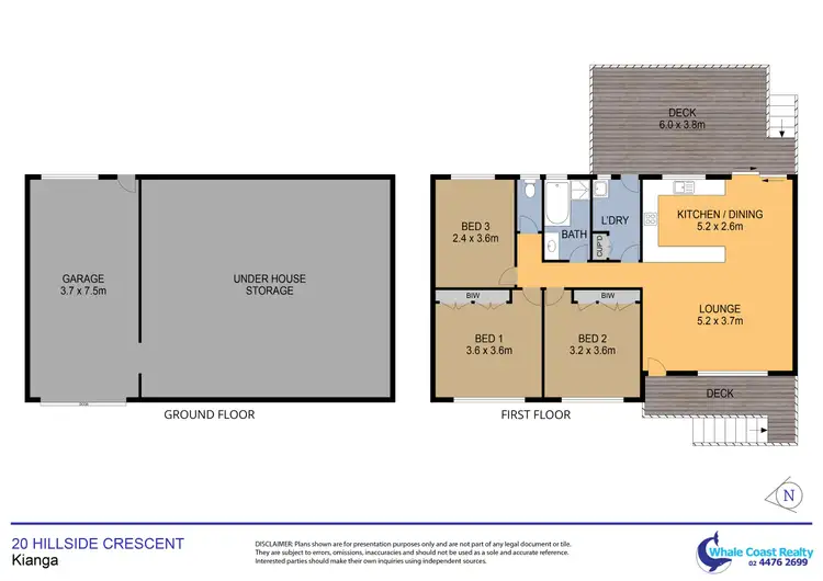 Floorplan of Homely house listing, 20 Hillside Crescent, Kianga NSW 2546