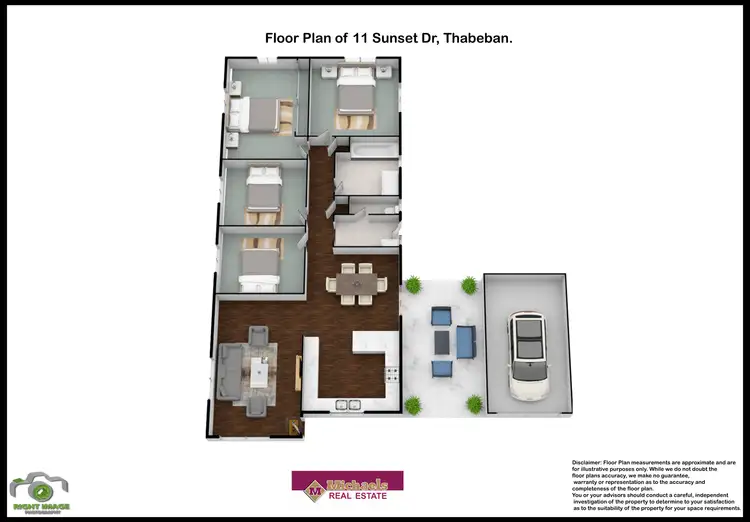 Floorplan of Homely house listing, 11 Sunset Drive, Thabeban QLD 4670