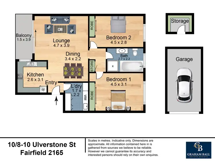 Floorplan of Homely apartment listing, 10/8-10 Ulverstone Street, Fairfield NSW 2165