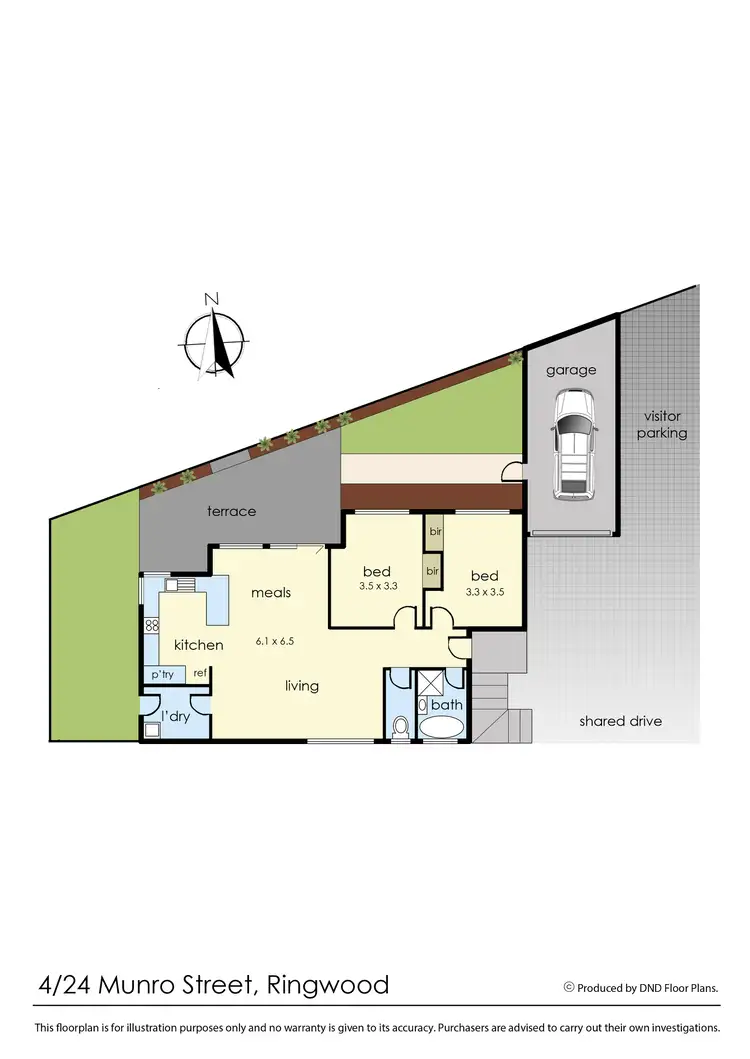 Floorplan of Homely unit listing, 4/24 Munro Street, Ringwood VIC 3134