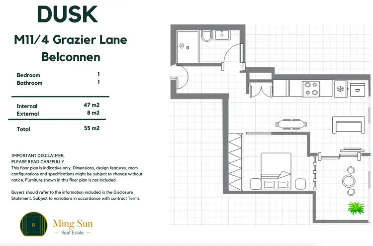 Floorplan of Homely apartment listing, m11/4 Grazier Lane, Belconnen ACT 2617