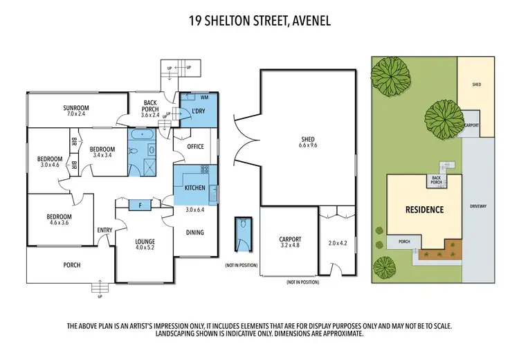 Floorplan of Homely house listing, 19 Shelton Street, Avenel VIC 3664