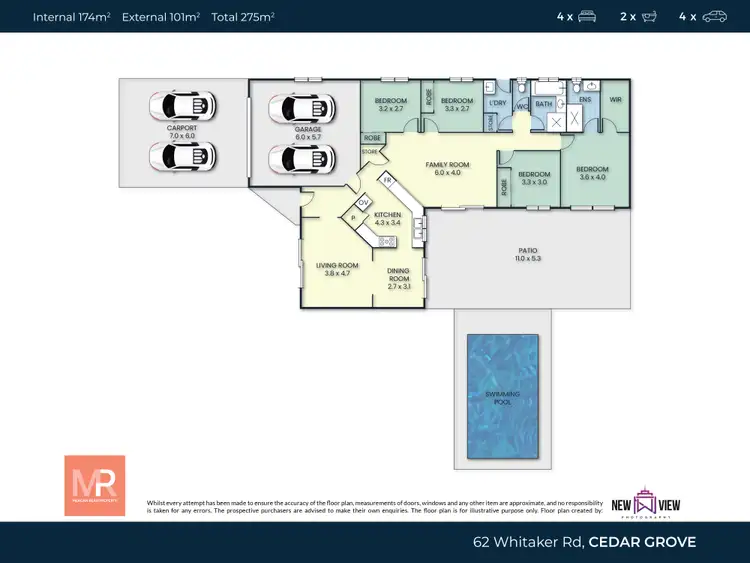 Floorplan of Homely house listing, 62 Whitaker Road, Cedar Grove QLD 4285