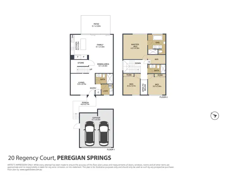 Floorplan of Homely villa listing, 20 Regency Court, Peregian Springs QLD 4573