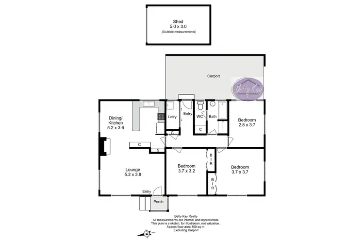 Floorplan of Homely house listing, 44A Upper Havelock Street, Smithton TAS 7330