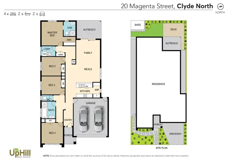 Floorplan of Homely house listing, 20 Magenta Street, Clyde North VIC 3978