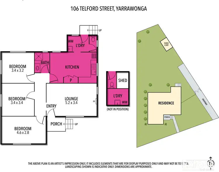 Floorplan of Homely house listing, 106 Telford Street, Yarrawonga VIC 3730