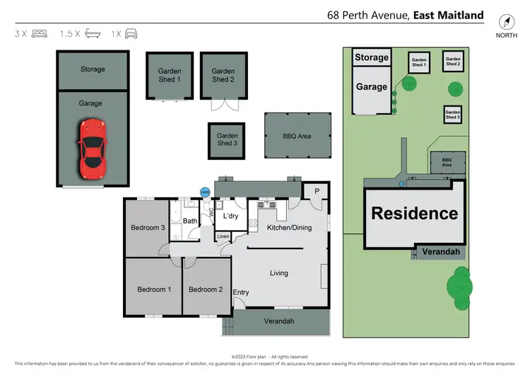 Floorplan of Homely house listing, 68 Perth Avenue, East Maitland NSW 2323
