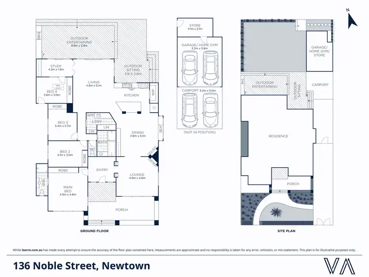 Floorplan of Homely house listing, 136 Noble Street, Newtown VIC 3220