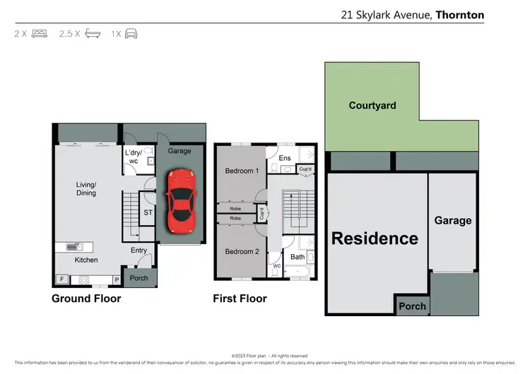 Floorplan of Homely house listing, 21 Skylark Avenue, Thornton NSW 2322