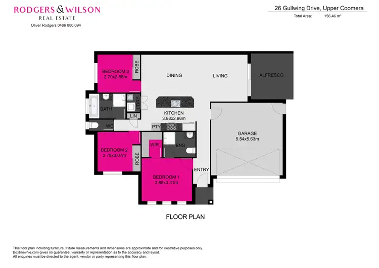 Floorplan of Homely semi-detached listing, 26 Gullwing Drive, Upper Coomera QLD 4209