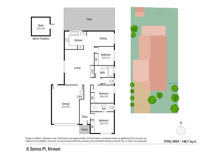 Floorplan of Homely house listing, 6 Senna Place, Kirwan QLD 4817