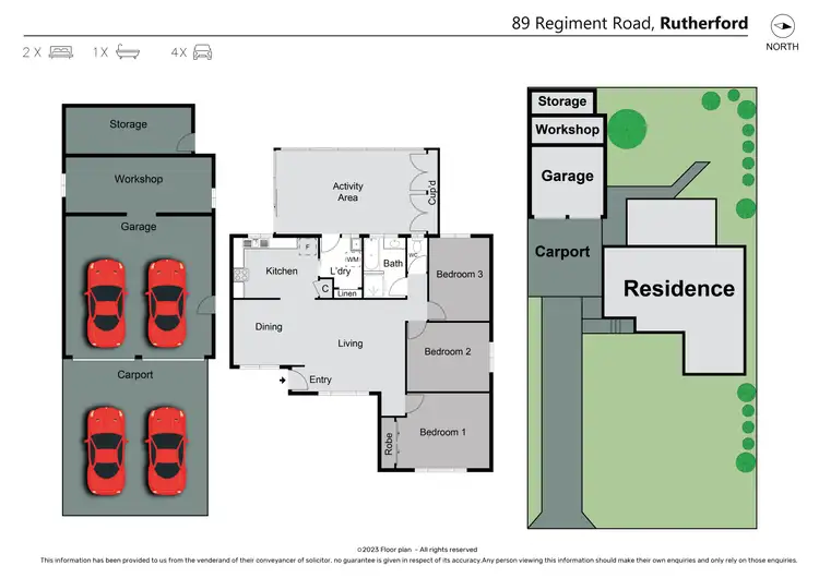 Floorplan of Homely house listing, 89 Regiment Road, Rutherford NSW 2320