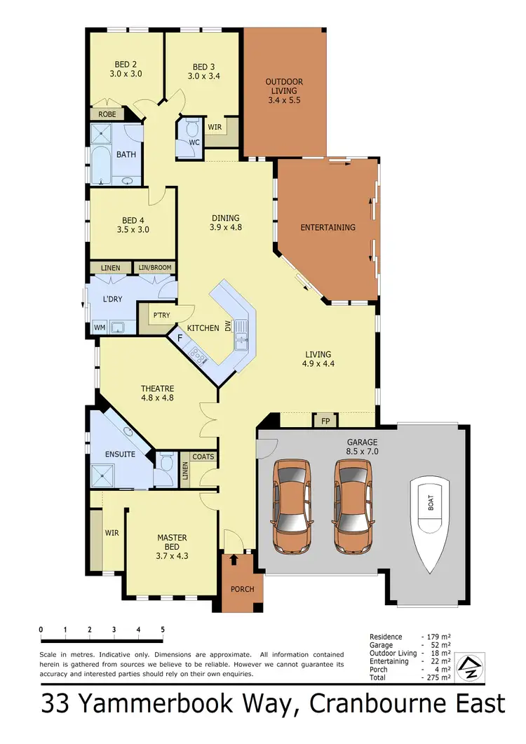 Floorplan of Homely house listing, 33 Yammerbook Way, Cranbourne East VIC 3977