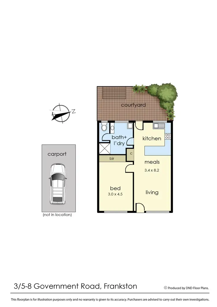 Floorplan of Homely unit listing, 3/5-8 Government Road, Frankston VIC 3199