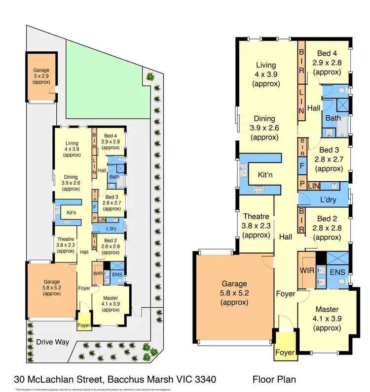 Floorplan of Homely house listing, 30 McLachlan Street, Bacchus Marsh VIC 3340