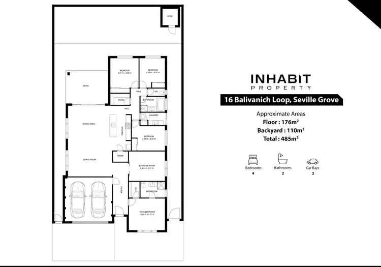 Floorplan of Homely house listing, 16 Balivanich Loop, Seville Grove WA 6112