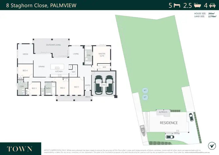 Floorplan of Homely house listing, 8 Staghorn Close, Palmview QLD 4553