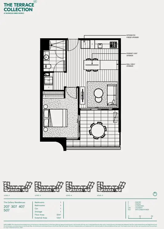 Floorplan of Homely apartment listing, 207/78 Middleborough Road, Burwood East VIC 3151