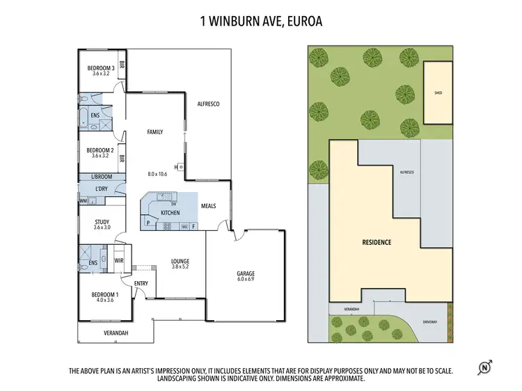 Floorplan of Homely house listing, 1 Winburn Ave, Euroa VIC 3666