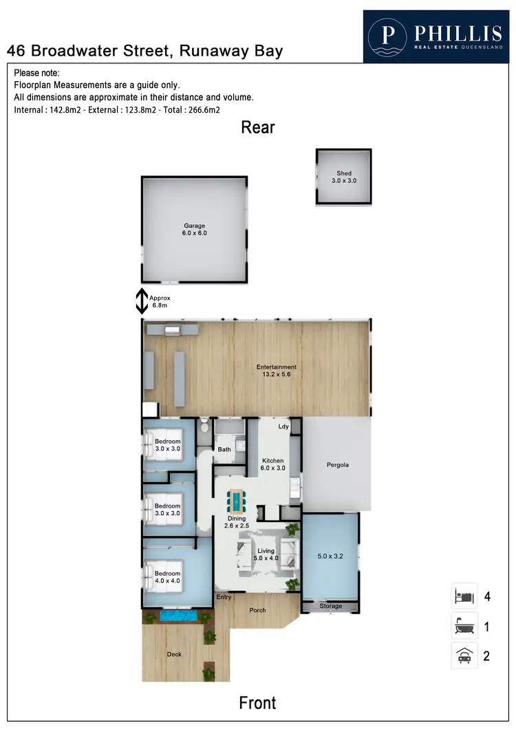 Floorplan of Homely house listing, 46 Broadwater Street, Runaway Bay QLD 4216