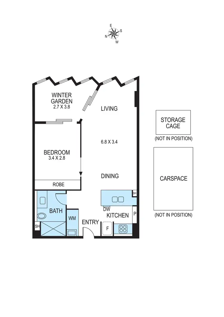 Floorplan of Homely apartment listing, 804/140 Swan Street, Richmond VIC 3121