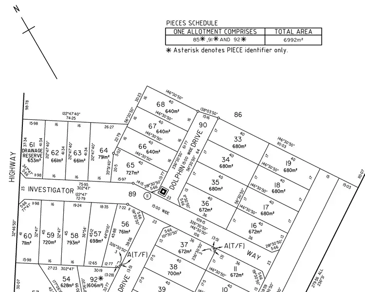 Floorplan of Homely land listing, 19 Dolphin Drive, Marion Bay SA 5575