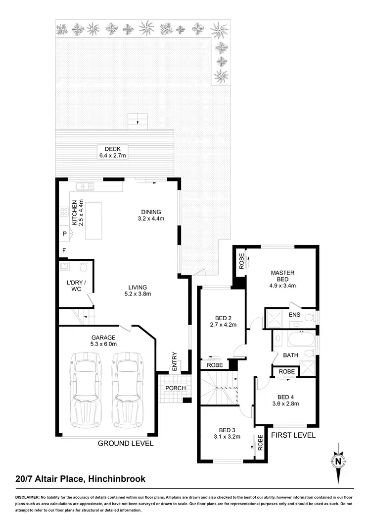 Floorplan of Homely townhouse listing, 20/7 Altair Place, Hinchinbrook NSW 2168